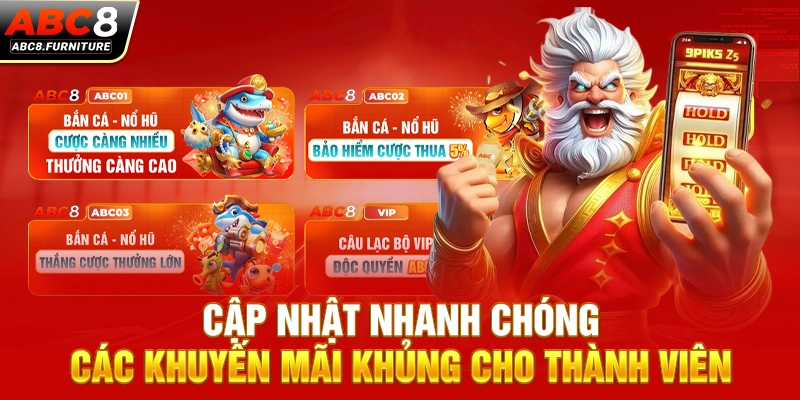 Cập nhật nhanh chóng các khuyến mãi khủng cho thành viên Cập nhật nhanh chóng các khuyến mãi khủng cho thành viên