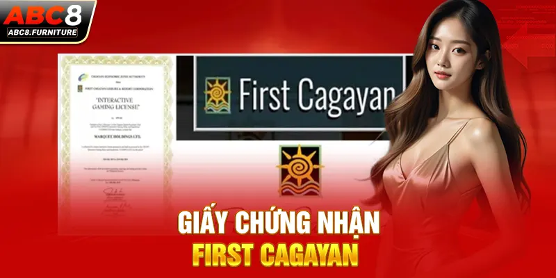 Giấy chứng nhận First Cagayan Giấy chứng nhận First Cagayan