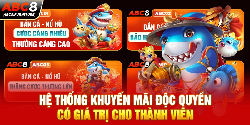 Hệ thống khuyến mãi độc quyền có giá trị cho thành viên Hệ thống khuyến mãi độc quyền có giá trị cho thành viên