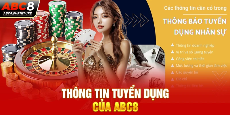 Thông tin tuyển dụng của ABC8 Thông tin tuyển dụng của ABC8